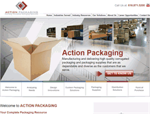 Tablet Screenshot of actionpackaging.com